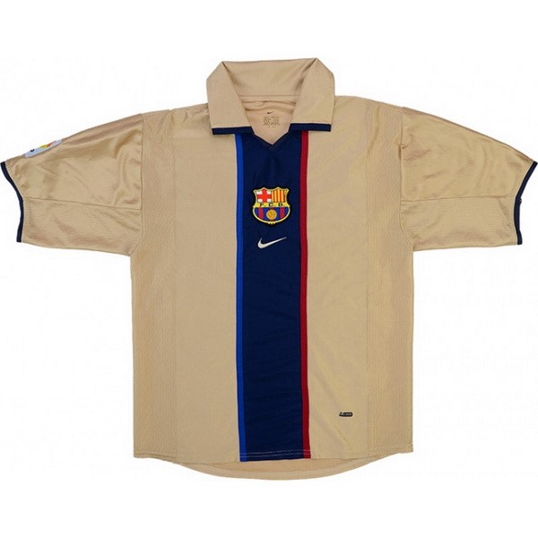 Tailandia Camiseta Barcelona 2ª Kit Retro 2001 2003 Amarillo